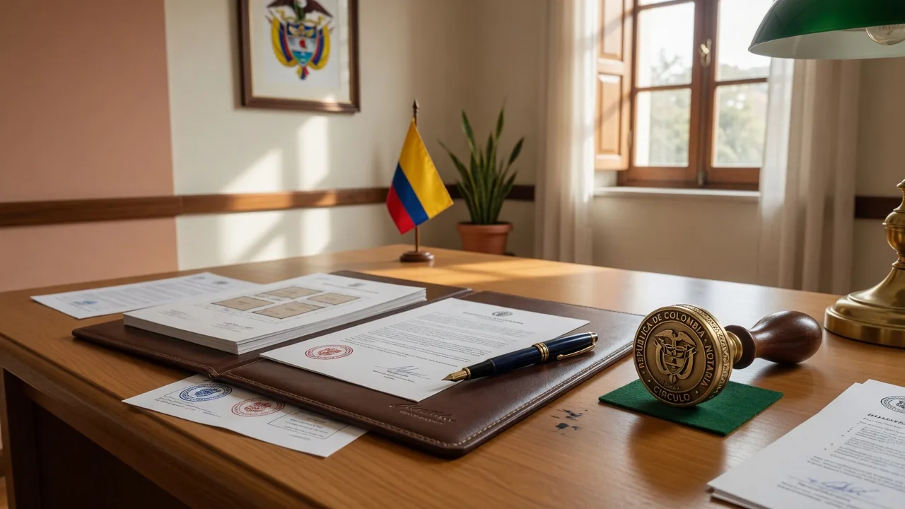 Infografía de cuatro pasos: contacto, evaluación, oferta y firma notarial